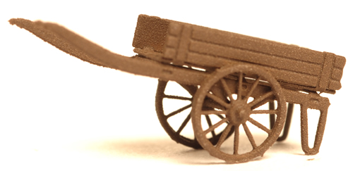 Ferro Train MN-222-FM -  2-wheel hand cart, brown, ready made model